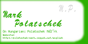 mark polatschek business card